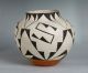 Large Native American Indian Polychrome Acoma Pottery Olla Pot/ S.  Vallo/ Nr Native American photo 4