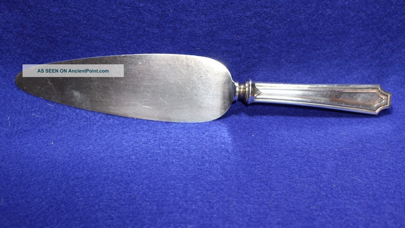 Sterling Silver Handle Whiting King Albert Cake & Pie Server 9 1/4 Inches Flatware & Silverware photo