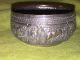Antique Burmese Or India Hunting Scenes Silver Repousse Bowl Or Trinket Asia photo 2