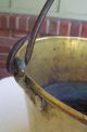 Antique H.  W.  Haydens 2 Gal Brass Bucket Milk Fire Pail 19th Century Dated 1866 Hearth Ware photo 3