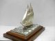 Silver960 The Japanese Huge Sailboat.  2masts 202g/ 7.  14oz.  Takehiko ' S Work. Other Antique Sterling Silver photo 1