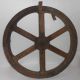 India Vintage Wood/wooden Wheel Mold/mould For Foundry 80,  Years Old Military? Industrial Molds photo 2