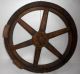 India Vintage Wood/wooden Wheel Mold/mould For Foundry 80,  Years Old Military? Industrial Molds photo 1