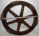 India Vintage Wood/wooden Wheel Mold/mould For Foundry 80,  Years Old Military? Industrial Molds photo 8