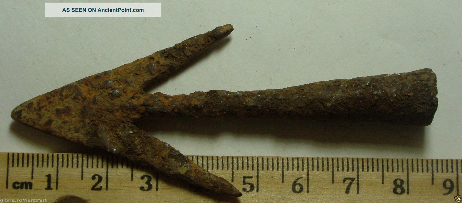 Rare Ancient Roman Weapon Javelin Arrowhead Swallowtail Bolt Head Spear Blade