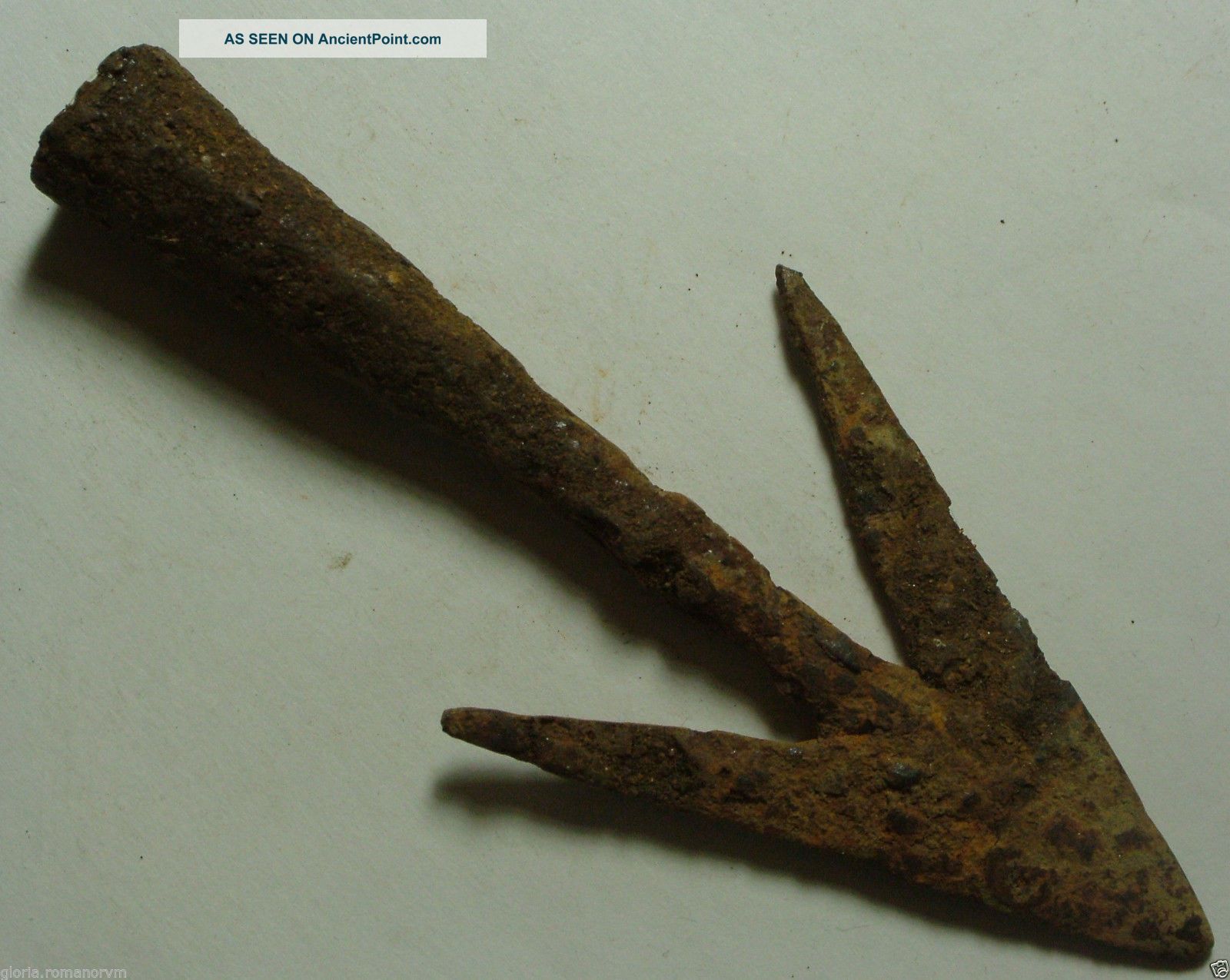 Rare Ancient Roman Weapon Javelin Arrowhead Swallowtail Bolt Head Spear Blade