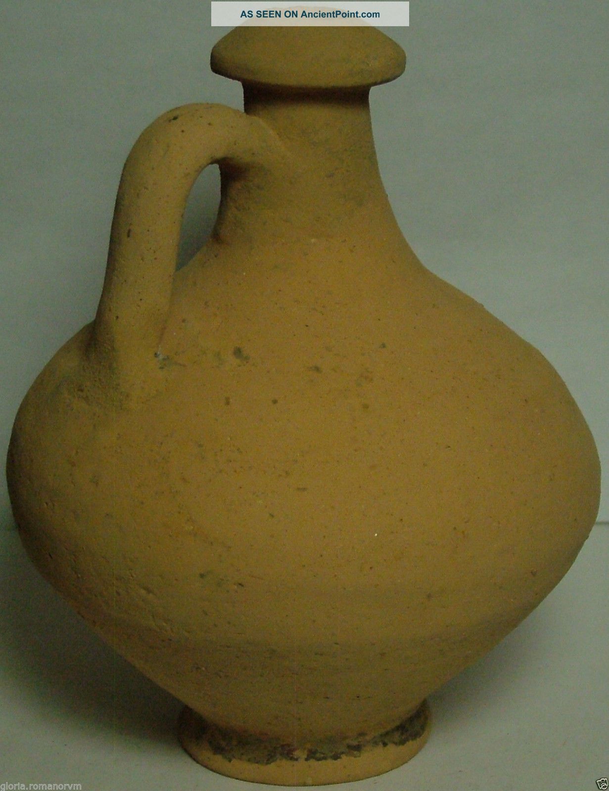 Rare Ancient Roman Ceramic Vase Jug Vessel Pottery Artifact 3 Century Roman photo