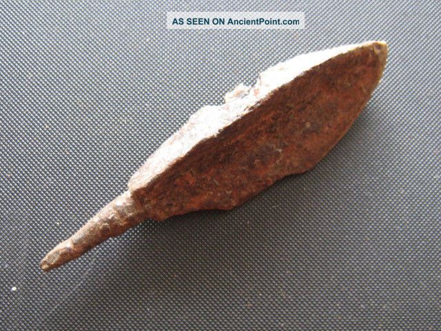 Antiques Roman Iron Arrowhead Found With Metal Detector Roman photo
