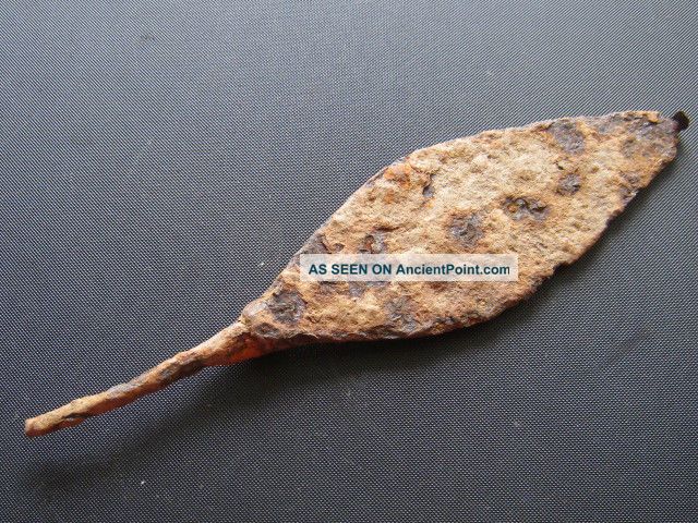 Antiques Roman Iron Arrowhead Found With Metal Detector Roman photo