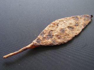 Antiques Roman Iron Arrowhead Found With Metal Detector photo