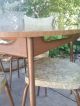Vintage Mid Century Modern Dinette Table And Chairs Kitchen Dining Walnut Mid-Century Modernism photo 6