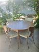 Vintage Mid Century Modern Dinette Table And Chairs Kitchen Dining Walnut Mid-Century Modernism photo 8