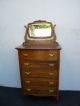 Victorian Chest Of Drawers With Swivel Mirror 2988 1900-1950 photo 1