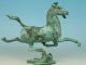 Asian Chinese Old Bronze Handmade Carved Fly Horse Figure Collect Statue Other Antique Chinese Statues photo 2