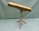 Antique 19th C Georgian / Victorian Brass Reflector Telescope Other Antique Science Equip photo 1