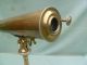 Antique 19th C Georgian / Victorian Brass Reflector Telescope Other Antique Science Equip photo 5
