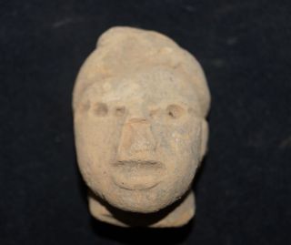 Ancient Pre - Columbian Teotihuacan Sculpture Artifact Head Effigy Xroy Hathcock photo
