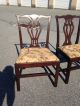 Great Vintage Chippendale Style Mahogany Side Chairs Circa 1940 ' S 1900-1950 photo 6