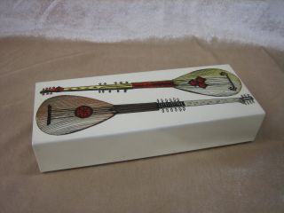 Sliding Pencil Box Piero Fornasetti Milano Lutes Instruments Sixties Stiftdose photo