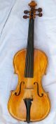 Antique Violin Labeled Emanuel Adam Homolka Fecit Welwarii Anno 1844 String photo 1