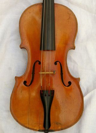 Antique French Labeled Violin Fait Dans L ' Atelier De P.  Blanchard.  Lyon 1906 photo