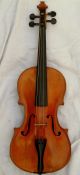 Antique French Labeled Violin Fait Dans L ' Atelier De P.  Blanchard.  Lyon 1906 String photo 1