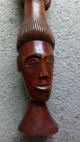 Jamaican Folk Art Wood Sculpture: Man ' S Head Fuses With Woman ' S Sculptures & Statues photo 2