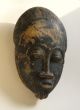 Antique Carved Wood Baule Ivory Coast African Mblo Tribal Portrait Mask Masks photo 1