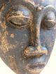 Antique Carved Wood Baule Ivory Coast African Mblo Tribal Portrait Mask Masks photo 4
