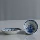 Chinese Kangxi Marked Moulded Blue & White Porcelain Cup & Saucer Floral Tulip Glasses & Cups photo 2