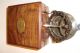 Solid Brass Collectable Large Sundial Compass With Wooden Box (cz) Compasses photo 5