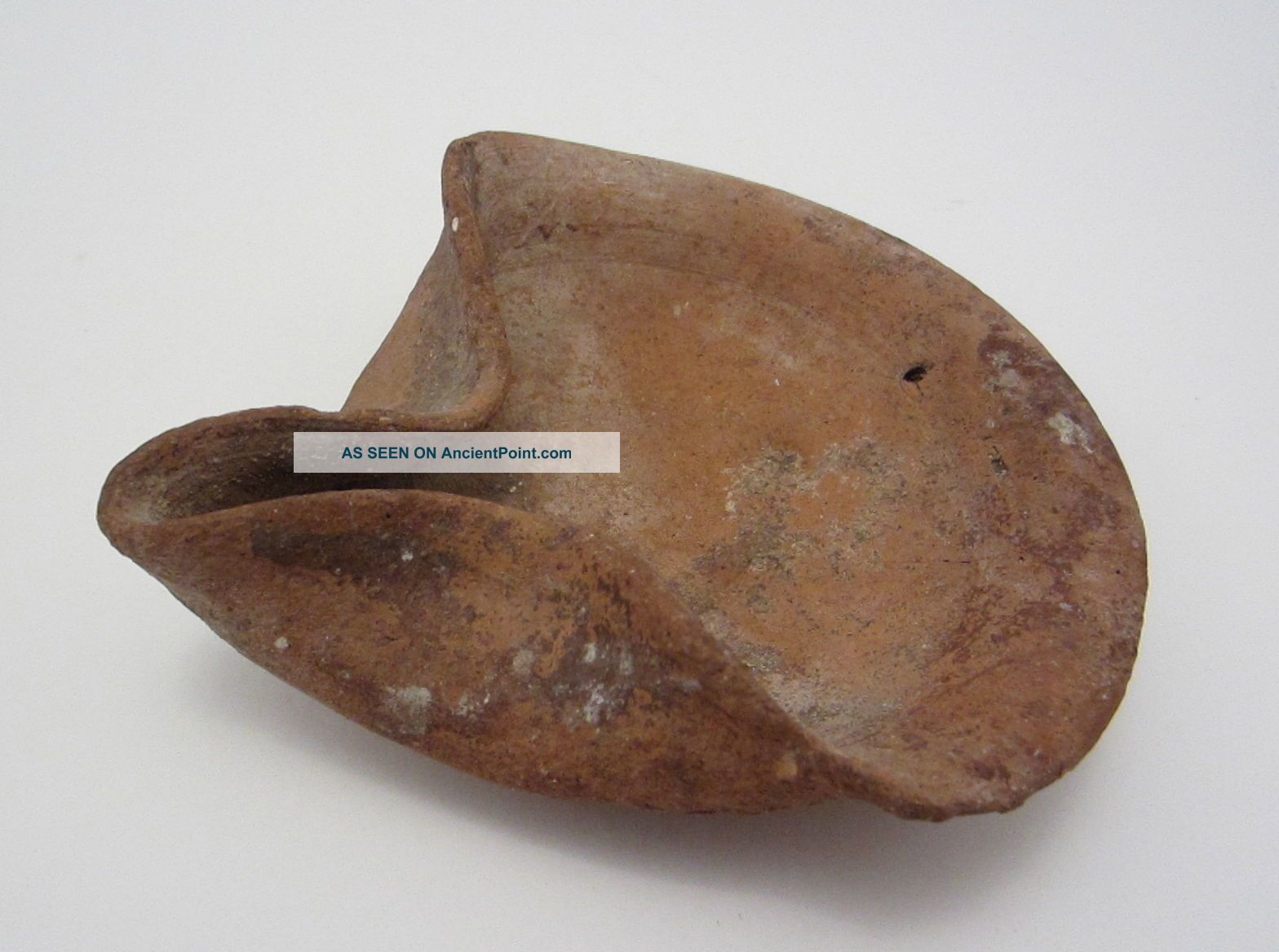 Iron Age / Israelite Period Terracotta Pinched Bowl Shape Oil Lamp Holy Land photo