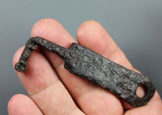 Roman Key,  Iron,  Professional Cleaned,  Well Preserved,  1.  - 4.  Century A.  D. photo