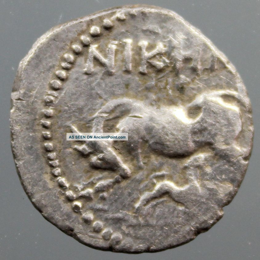 Apollonia,  Illyria,  Cow,  Suckling Calf,  Nikhn,  Drachm,  Silver,  200 - 80 B.  C. Greek photo