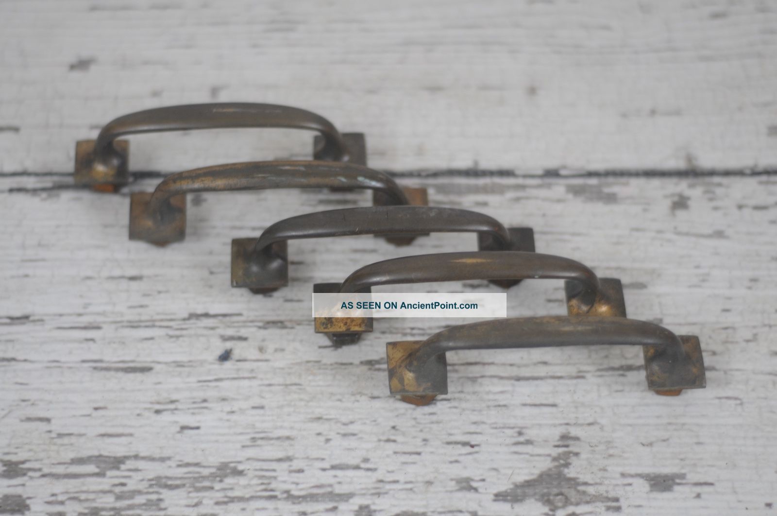 5 Vintage Decorative Brass Drawer Pulls Shaw Walker File Pulls