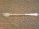 Wm.  A Rogers A1 Twisted Handle Pickle Fork,  Pat.  Sept.  1898 / 8 1/4 