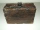 Antique 19th C.  Hand Carved Wood Wooden Pirate Chest Trinket Cigar Jewelry Box Boxes photo 10