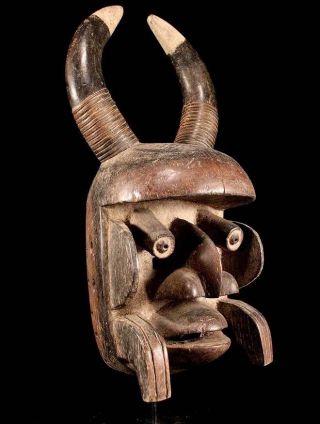 Iv.  Coast: Old And Tribal African - Bete - Mask. photo