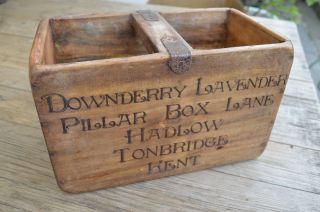 Vintage Style Decorative Handmade Pine Lavender Crate Box Tonbridge Kent H30 photo