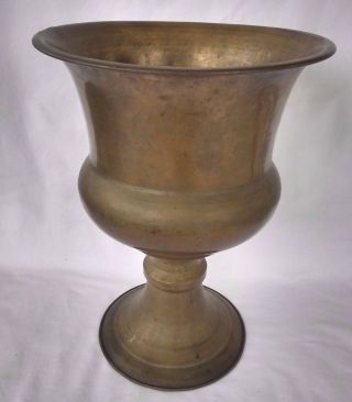 Antique Circa 1900 Large Bronze/brass Finish Vase Or Urn photo