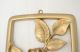 Vintage 2 Gold Mid - Century Long Floral Wall Hangings Roses Cherry Blossom Decor Mid-Century Modernism photo 9