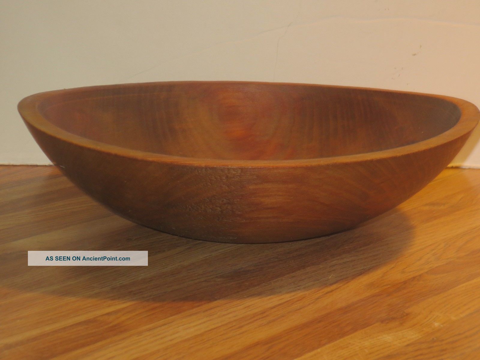 Antique Primitive Wooden Dough Bowl With Aged Patina Primitives photo
