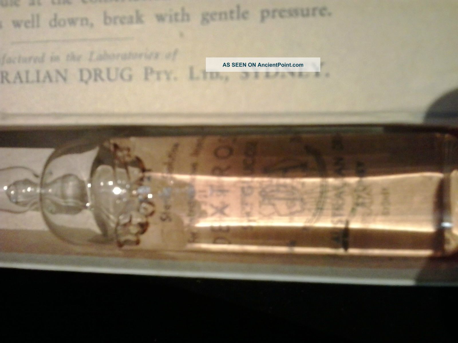 Rare Old Medication Ampules Dextrose - Odd Antique Medical Supplies Labratory Science & Medicine (Pre-1930) photo