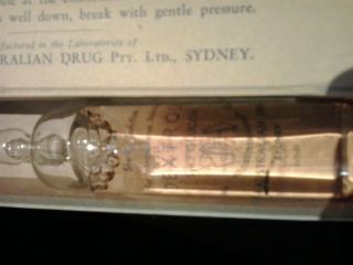 Rare Old Medication Ampules Dextrose - Odd Antique Medical Supplies Labratory photo