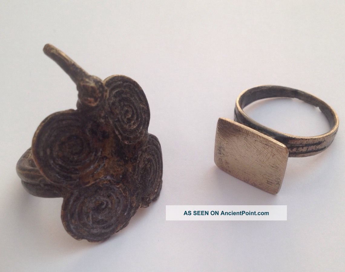 Possibly Ancient Celtic Seal And Bird Ring British photo