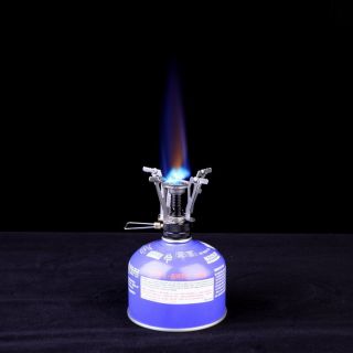 Outdoor Picnic Butane Gas Burner Portable Camping Mini Steel Stove Case & photo