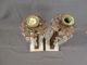 (2) Antique 19thc Figural Bronze Dolphin Nautical Koi Fish Girandole Candlestick Metalware photo 8
