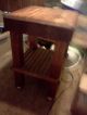 Vintage 1950s Solid Wood 100 Pound Butcher Block Table W/ Casters 32x22x22 1900-1950 photo 4