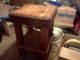 Vintage 1950s Solid Wood 100 Pound Butcher Block Table W/ Casters 32x22x22 1900-1950 photo 6