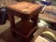 Vintage 1950s Solid Wood 100 Pound Butcher Block Table W/ Casters 32x22x22 1900-1950 photo 7